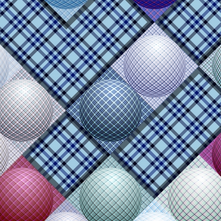 abstract pattern from balls of different colorsのイラスト素材