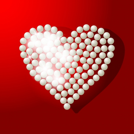 abstract vector illustration with the image of heartのイラスト素材