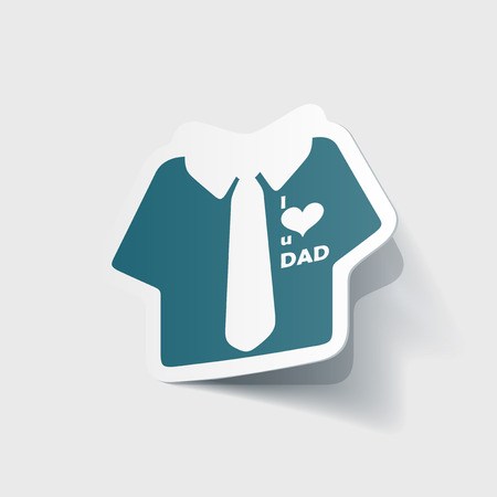 sticker with the image of a glamorous shirtsのイラスト素材