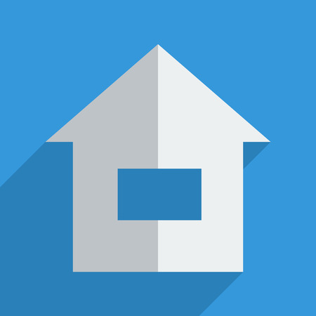 Flat icons modern design with shadow of home. Vector illustrationのイラスト素材