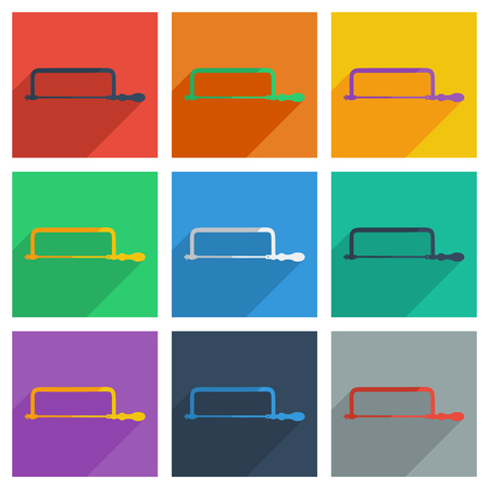 It is a set of construction with shadow flat concept modern designのイラスト素材