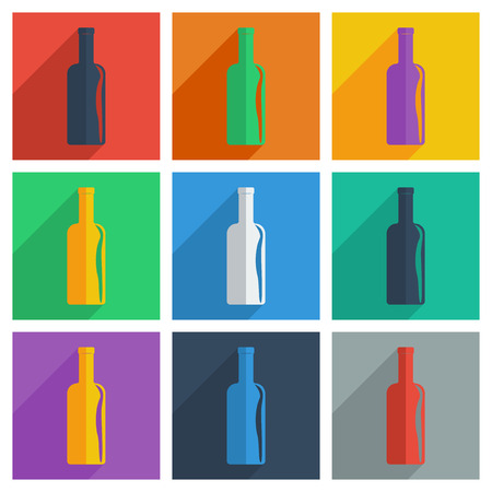 It is a set of Christmas with shadow flat concept modern designのイラスト素材