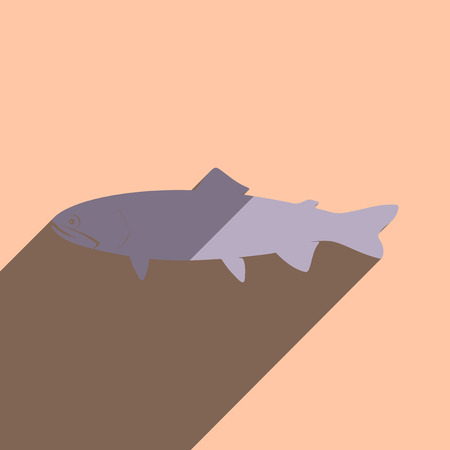 Flat icons with shadow of roach.のイラスト素材