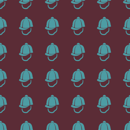 Headdresses for women vector illustration on a seamless pattern backgroundのイラスト素材