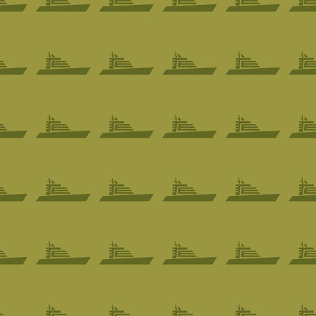 Sea transport vector illustration on a seamless pattern backgroundのイラスト素材