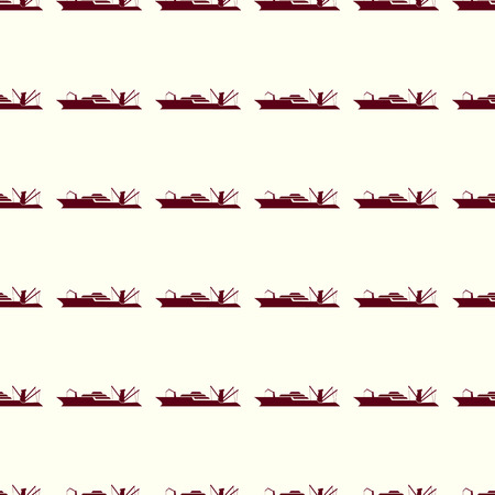Sea transport vector illustration on a seamless pattern backgroundのイラスト素材