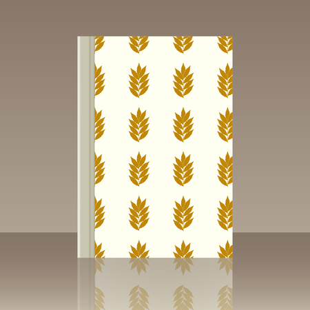 Leaves and Book. Realistic image of the objectのイラスト素材