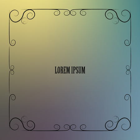 Cover paper sheet color with blurred background and an abstract graphic pattern. Vector illustrationのイラスト素材