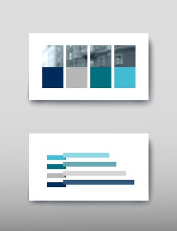 Poster infographics information business modern design set proposal advert. Vector illustration with graphic schemeのイラスト素材