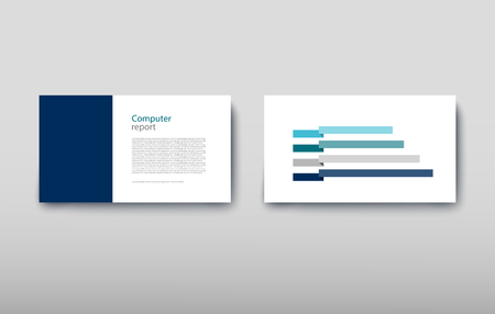 Poster infographics information business modern design set proposal advert. Vector illustration with graphic schemeのイラスト素材