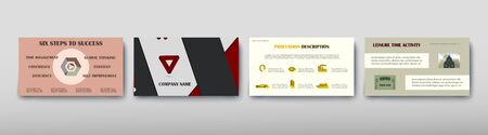 Poster infographics information business modern design set proposal advert. Vector illustration with graphic schemeのイラスト素材