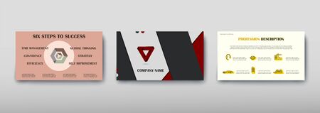 Poster infographics information business modern design set proposal advert. Vector illustration with graphic schemeのイラスト素材