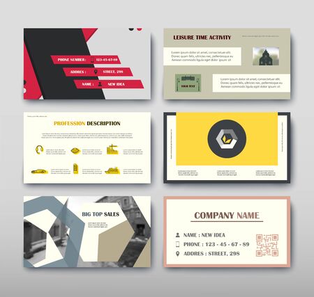 Poster infographics information business modern design set proposal advert. Vector illustration with graphic schemeのイラスト素材