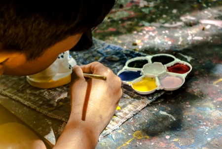 kid paint colorの写真素材