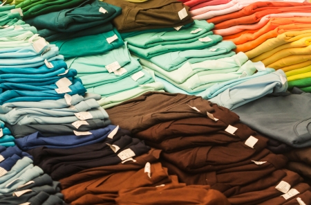 Shirt of many colorsの写真素材