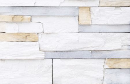 Light white blue brick stone exterior and interior decoration building material for wall finishingの写真素材