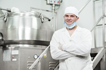 pharmaceutical factory worker