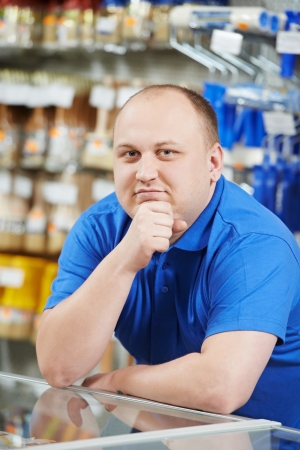 Seller at home improvement storeの写真素材