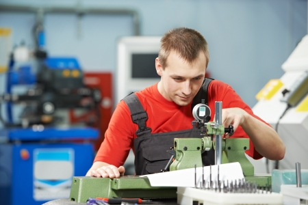 worker checking tool with optical deviceの写真素材