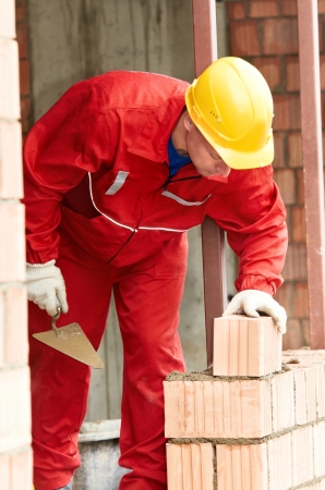 construction mason worker bricklayerの写真素材