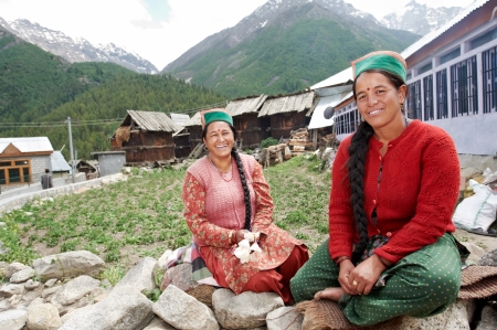 Authentic indian country villager woman