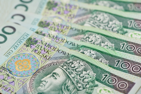 Polish currency money zloty