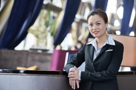 Smiling young business womanの写真素材