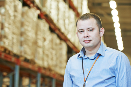 warehouse manager at workの写真素材