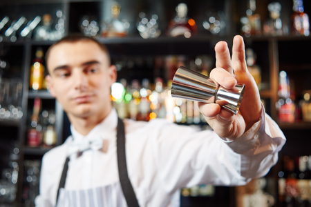 Bartender work at barの写真素材