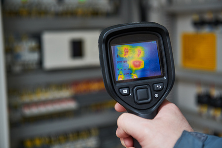 thermal imaging inspection of electrical equipmentの写真素材