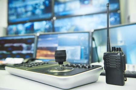video monitoring surveillance concept. security system service equipmentの写真素材