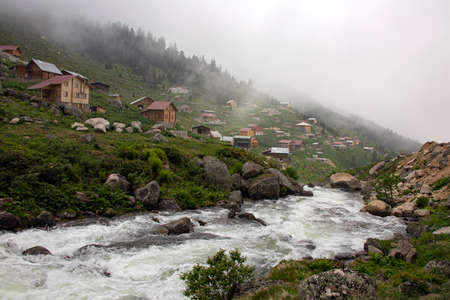 black sea plateaus, foggy weather