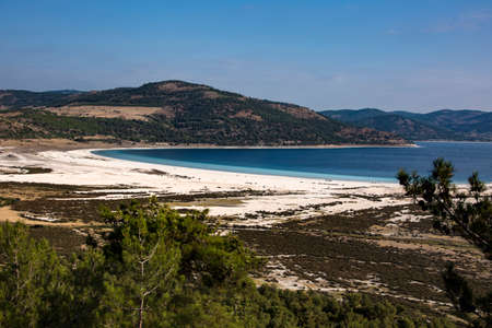 View of salda lake Burdur, Turkeyの写真素材