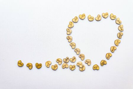 The romance Valentine heart compositionの写真素材