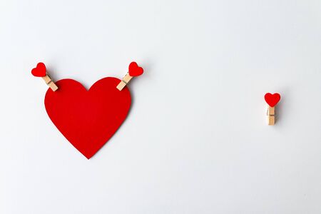 The romance Valentine heart compositionの写真素材
