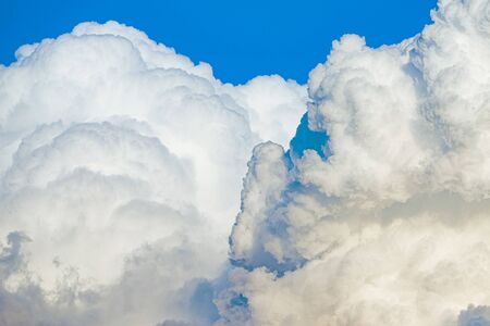 Abstract shapes cumulus clouds skyの写真素材