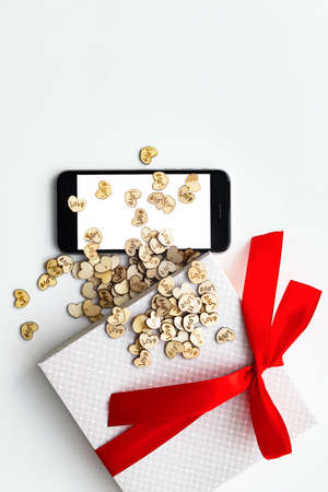 The romance Valentine heart compositionの写真素材