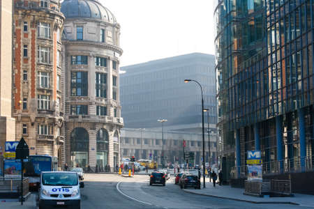 Brussels city center Belgium. Brussels, Belgium - 02 Mar 2011のeditorial素材