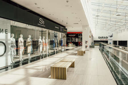 The Empty Shopping Center. Belarus. Minsk - 14 May 2020のeditorial素材