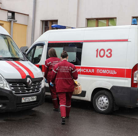 The Ambulance doctors at aid station
