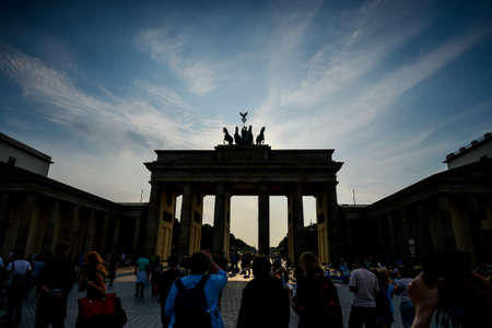 Berlin Brandenburg Gate Germany tourismのeditorial素材