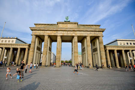 Berlin Brandenburg Gate Germany tourismのeditorial素材