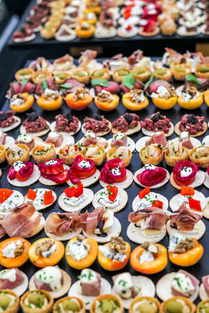 Catering service for guests. Luxury food.の写真素材