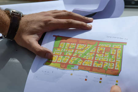 Israel. Tel Aviv. 15 APRIL 2015. Construction of a new area near Tel Aviv. Unfinished building. Construction process.のeditorial素材