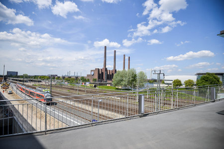 Wolfsburg, Germany. JULY 2015. Wolfsburg is a district town in Germany, in the state of Lower...
