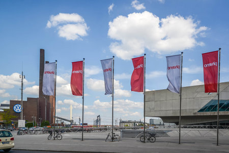 Wolfsburg, Germany. JULY 2015. Wolfsburg is a district town in Germany, in the state of Lower...