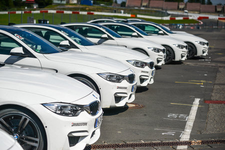 Nurburg, Germany - August 20, 2015. Road to Nurburgring.のeditorial素材
