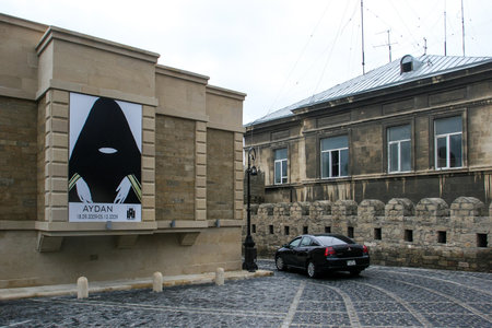 AZERBAIJAN, BAKU - Nowember 2009: The City streets of Baku. Architecture.のeditorial素材