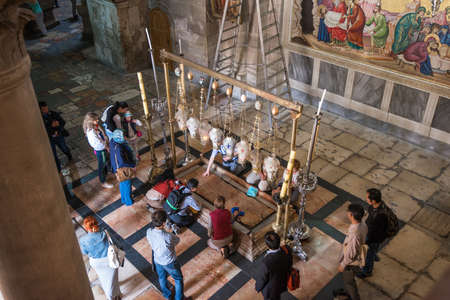Jerusalem.Israel - 17.04.2015 - The dome of Church of the Holy Sepulchre in Jerusalem.のeditorial素材