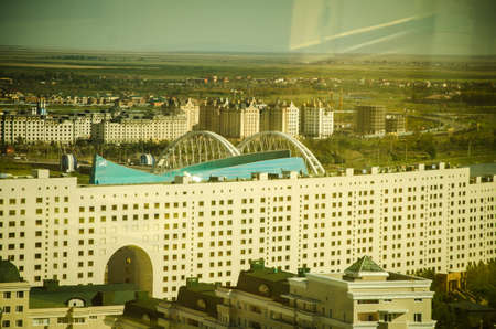 Nur-Sultan. Kazakhstan - 03.09.2013 - View from the observation deck of the new office and administrative buildings in the capital of Kazakhstan.のeditorial素材